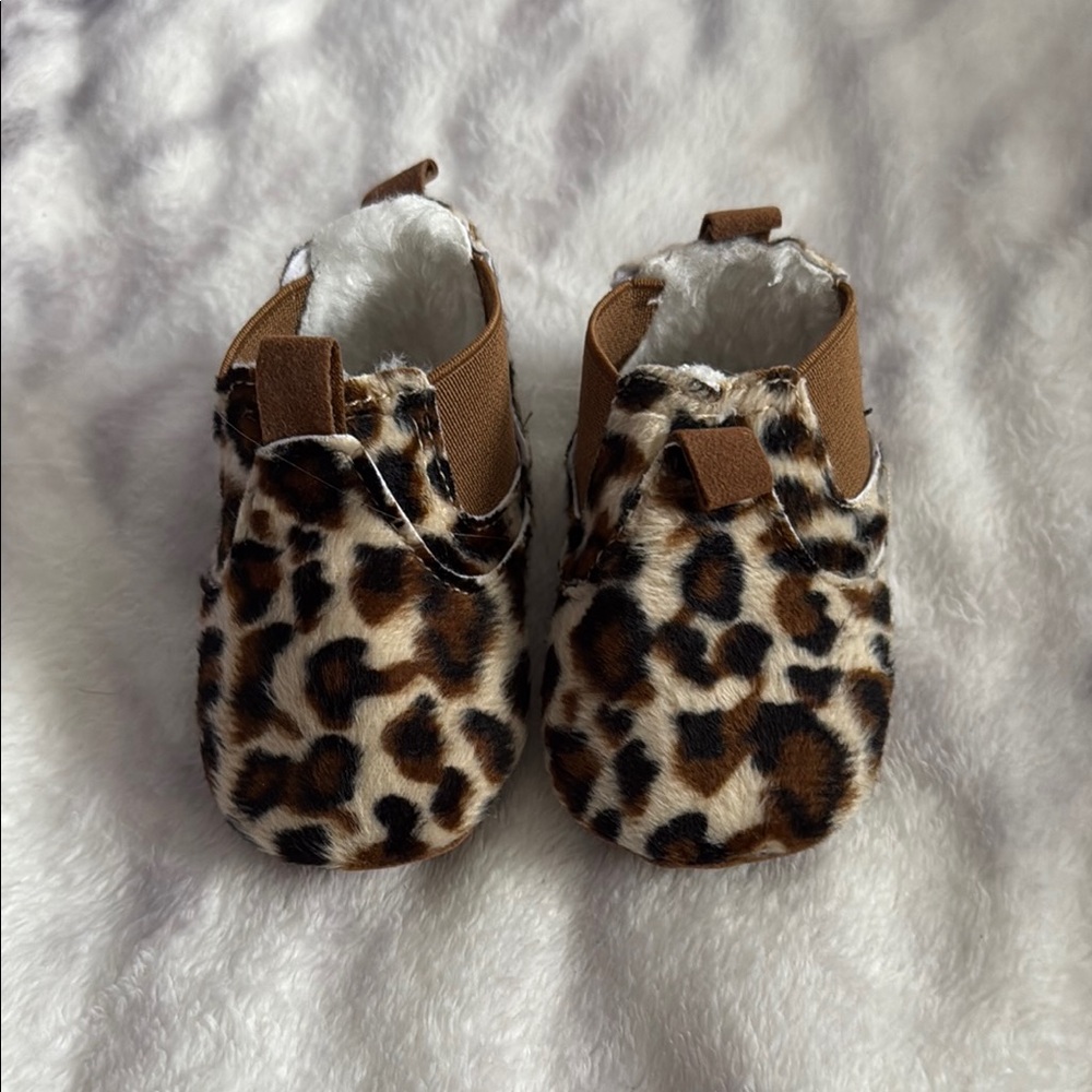 Leopard Print Infant Shoes